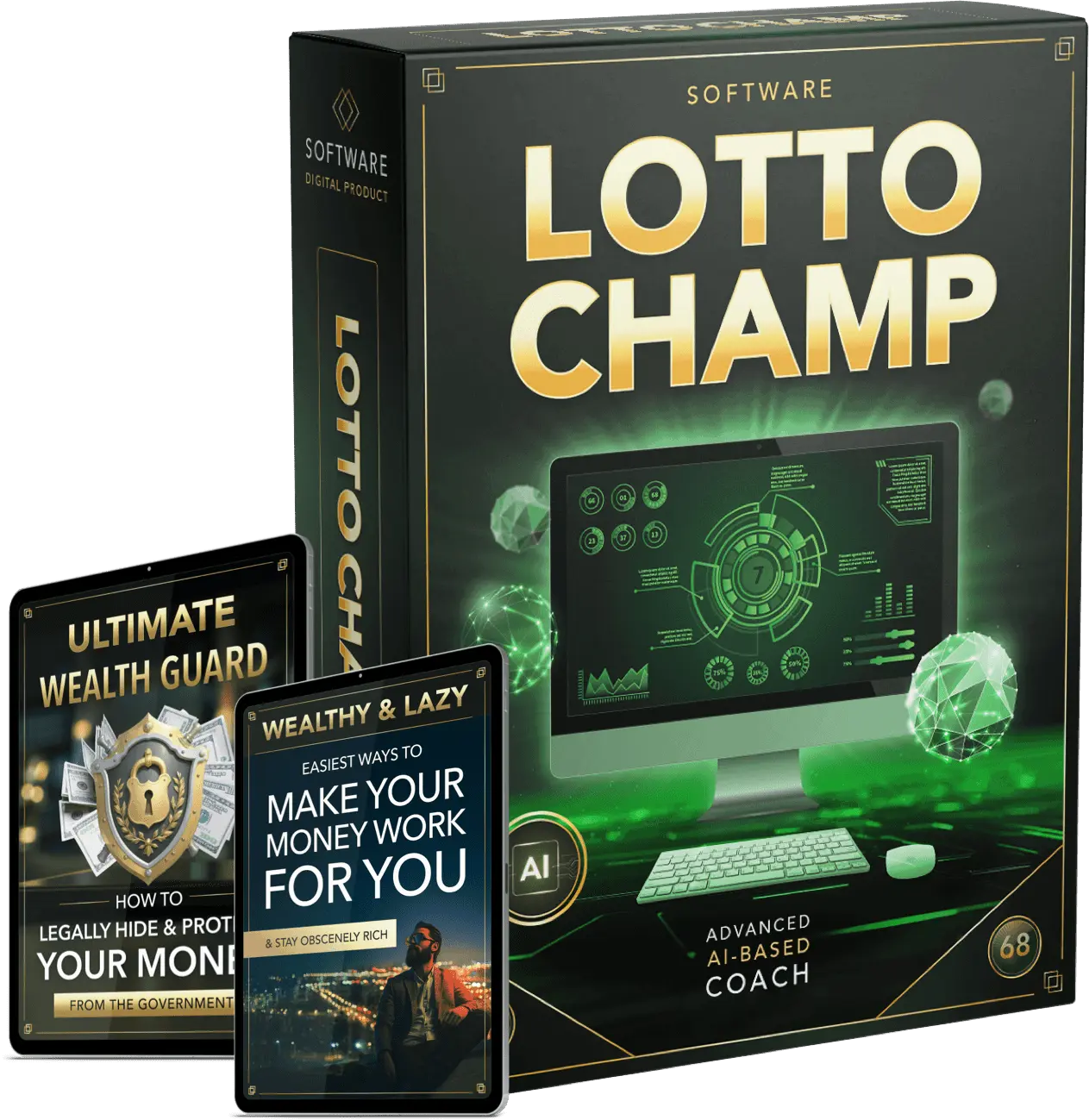 Lotto Champ software with two bonus guides